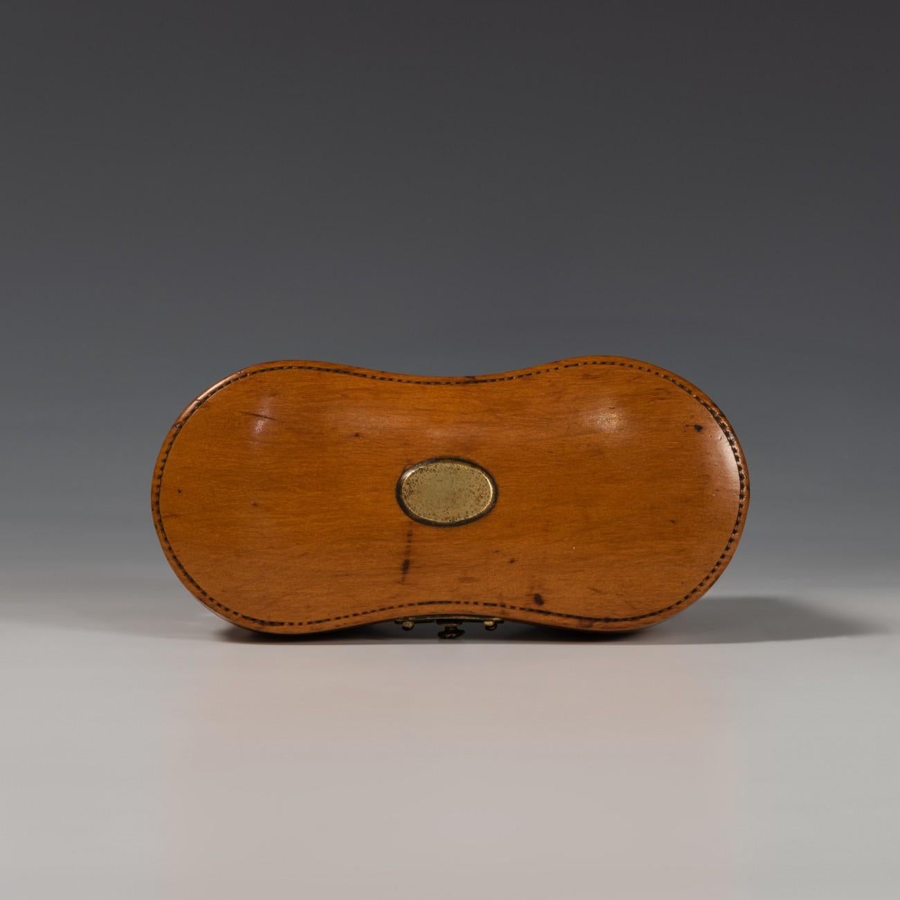 Wooden Cased Inkwell Intricately Modelled as a Binocular Case, circa 1900 For Sale 1