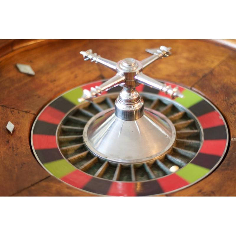 Roulette da casinò in legno, anni '60 in vendita 3