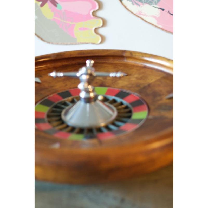 Roulette da casinò in legno, anni '60 in vendita 4