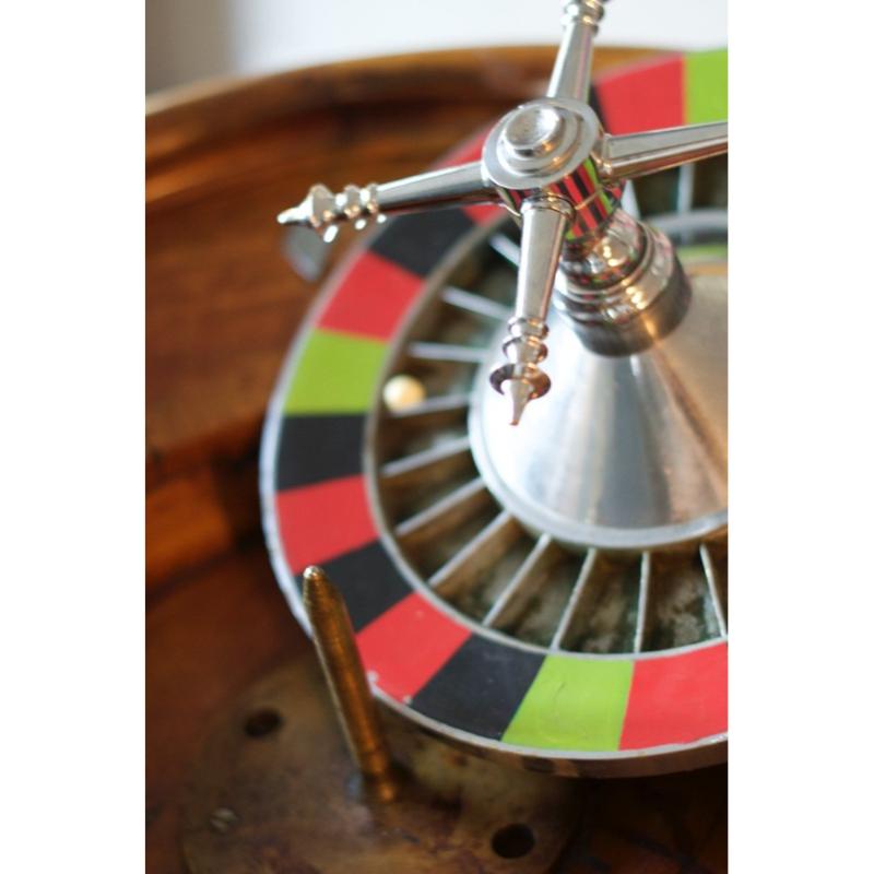 Roulette da casinò in legno, anni '60 in vendita 8