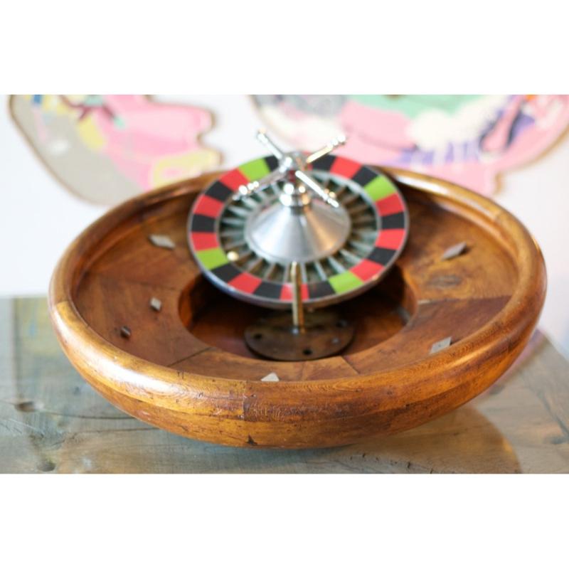Roulette da casinò in legno, anni '60 in vendita 9