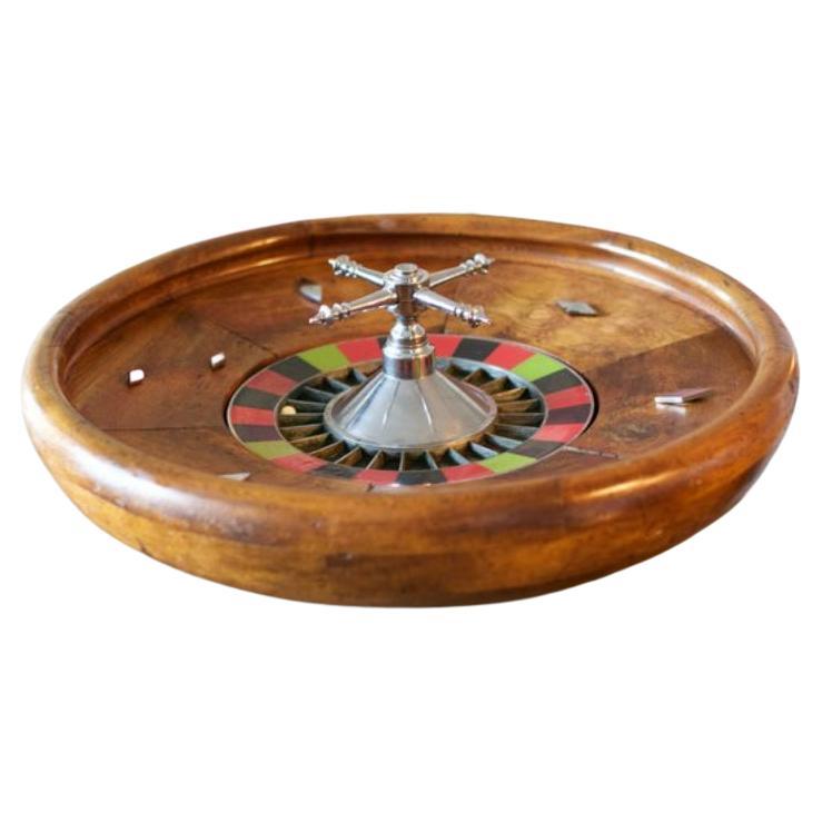 Roulette de casino en bois, 1960