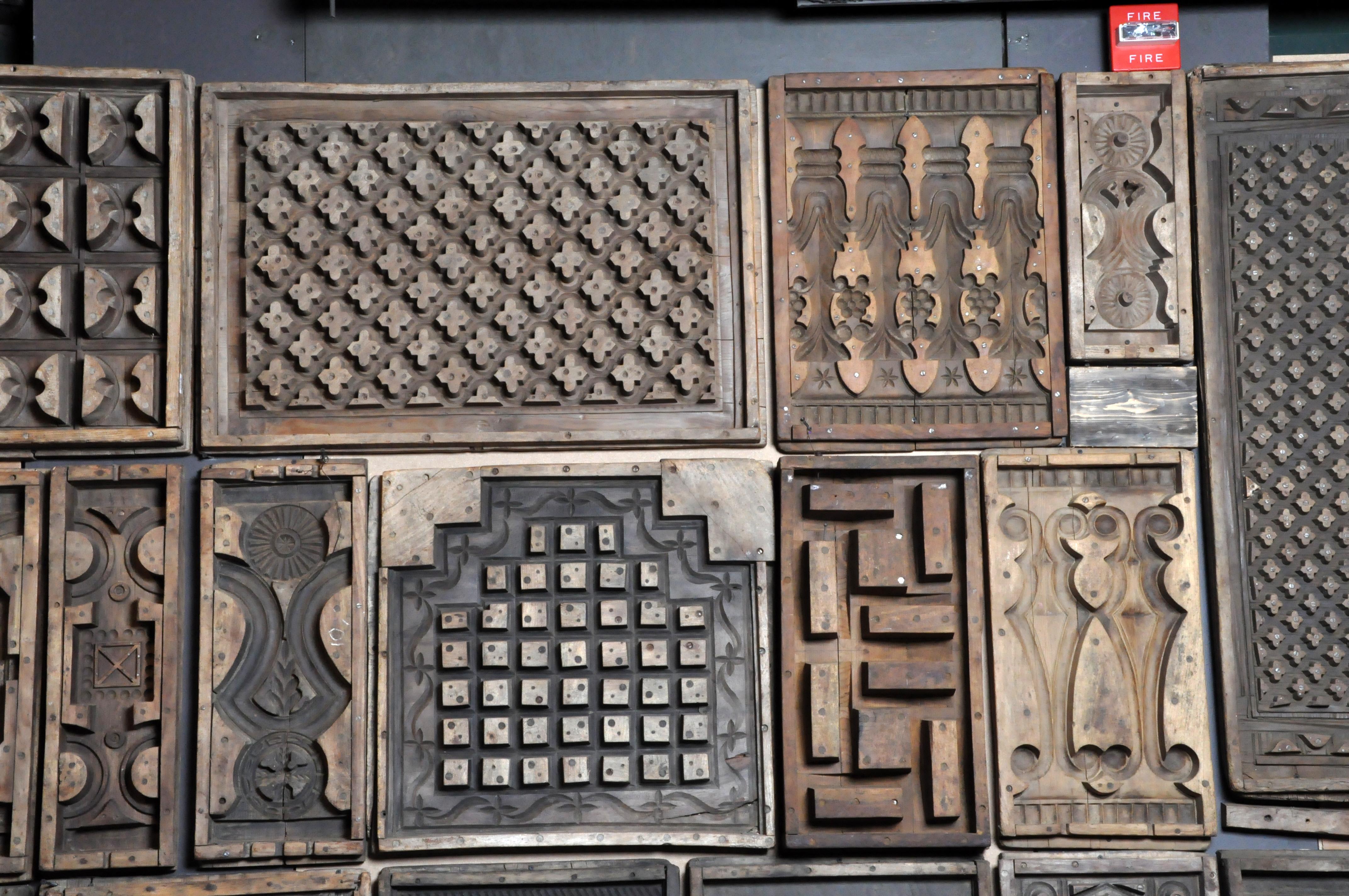 Thai Wooden Cement Mold Wall Art