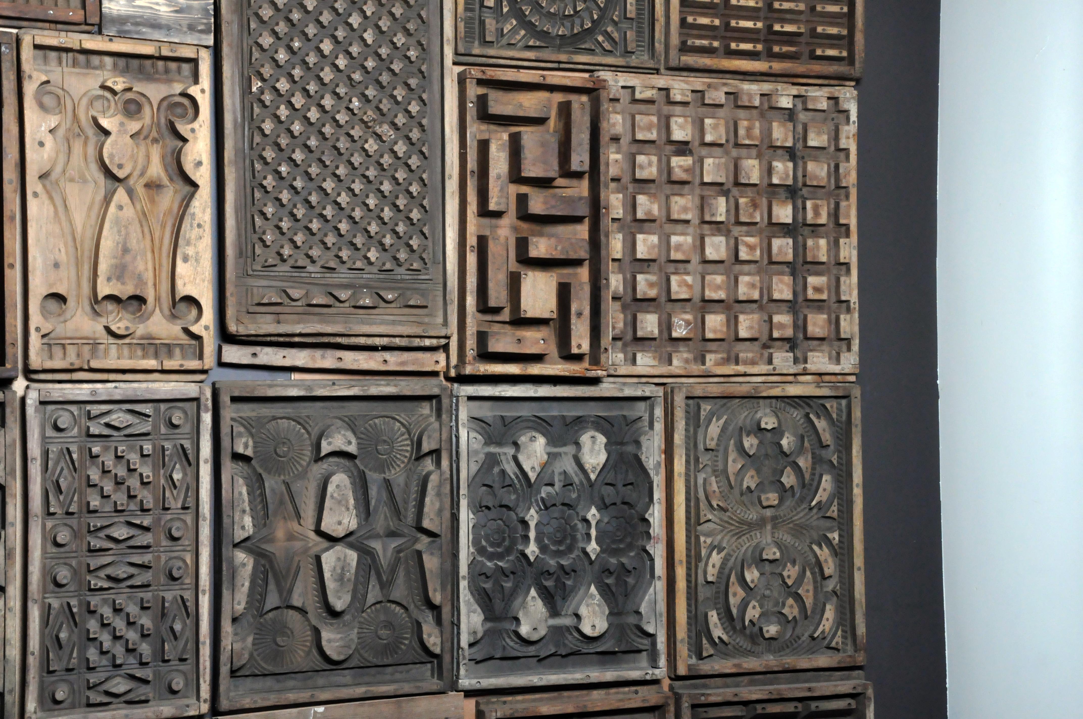 20th Century Wooden Cement Mold Wall Art