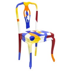 Wooden Chair by Alessandro Guerriero for Alchimia Re-design Collection