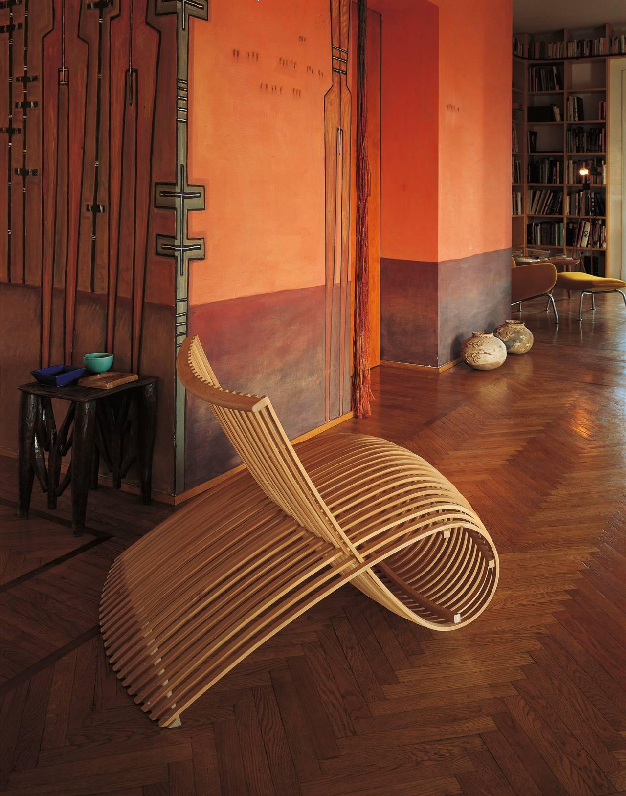 Italian Wooden Chair by Marc Newson in Bent Natural Beech Hardwood for Cappellini For Sale