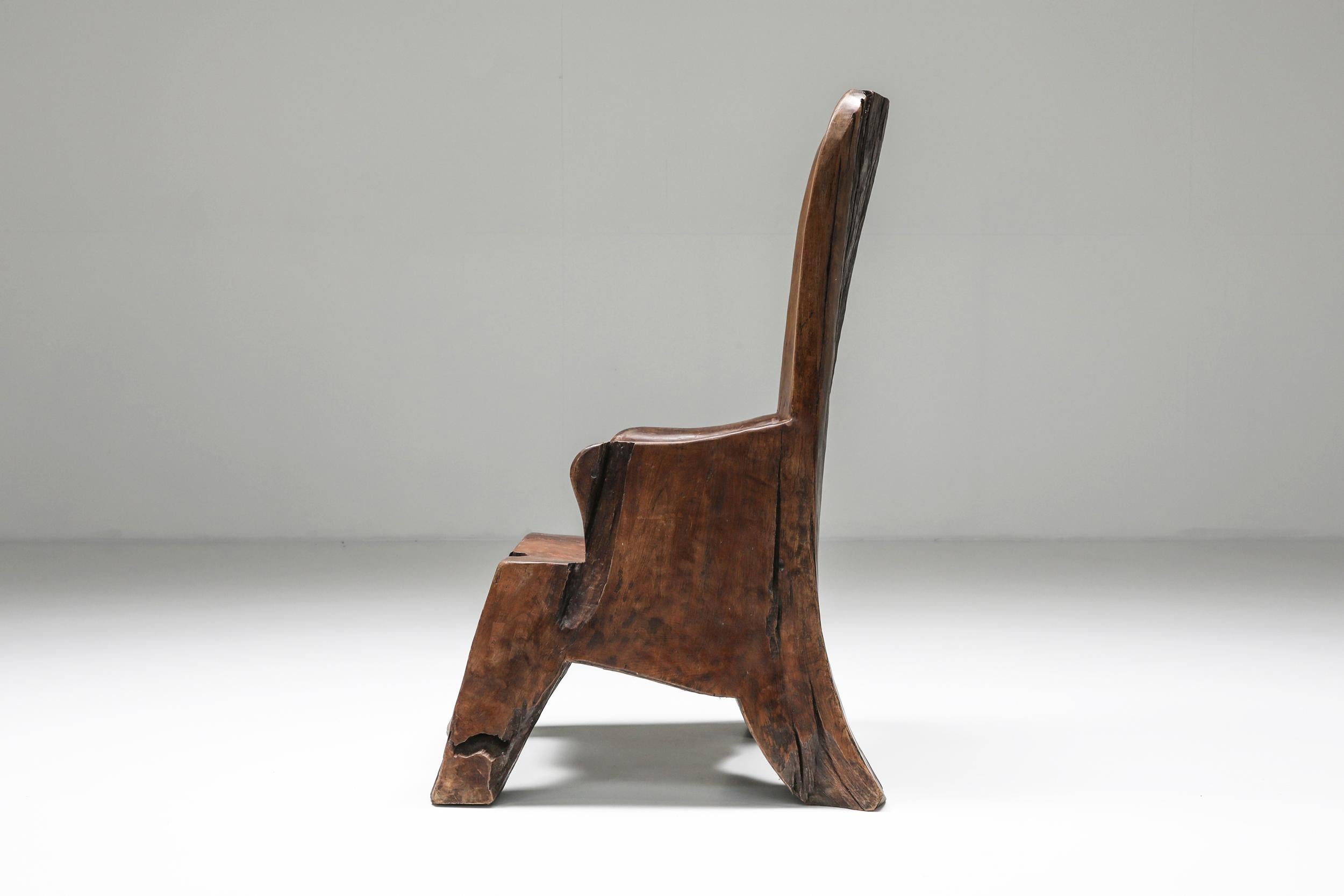 Mid-Century Modern Wooden Chair Inspired by José Zanine Caldas