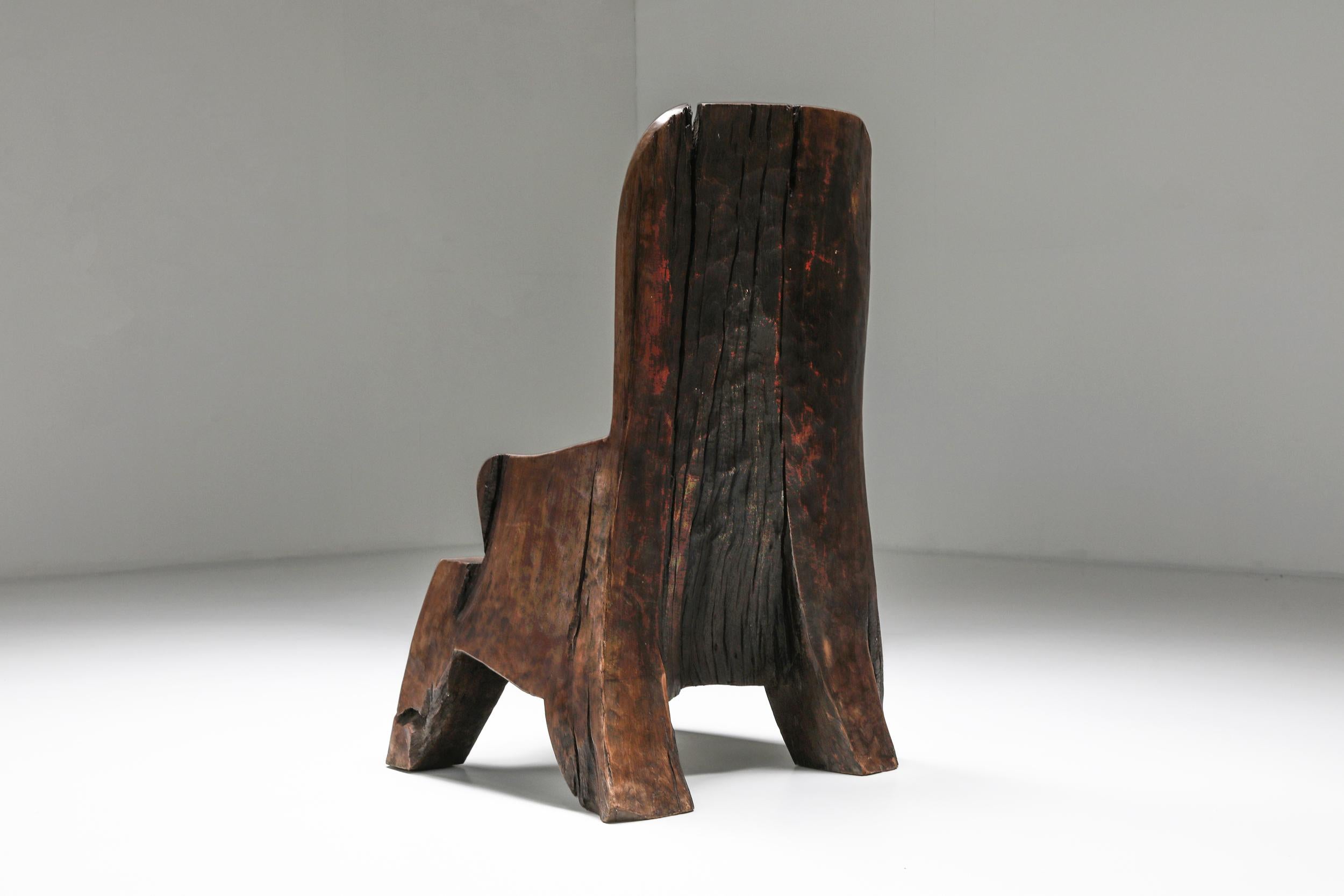 European Wooden Chair Inspired by José Zanine Caldas