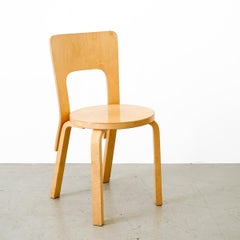 Wooden Chair Model 66, Alvar Aalto for Artek