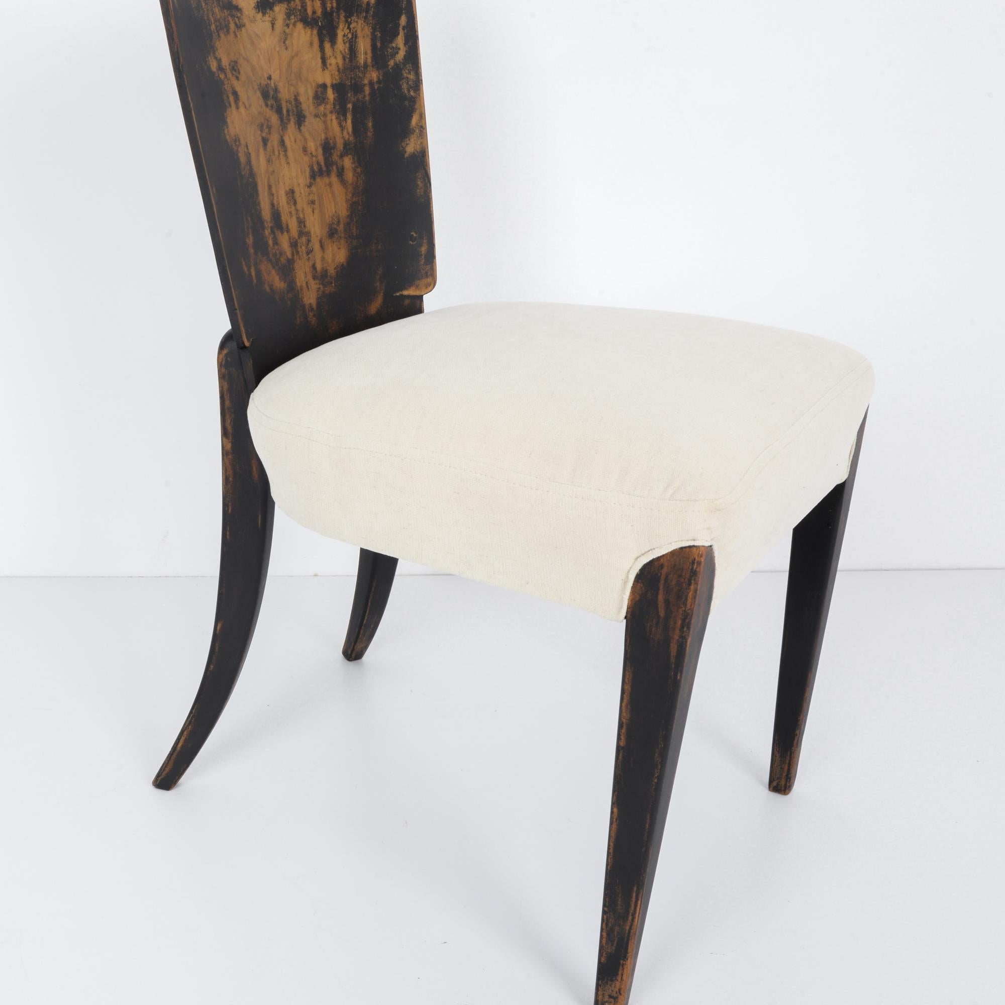 Wooden Chair with Upholstered Seat by J. Halabala 5