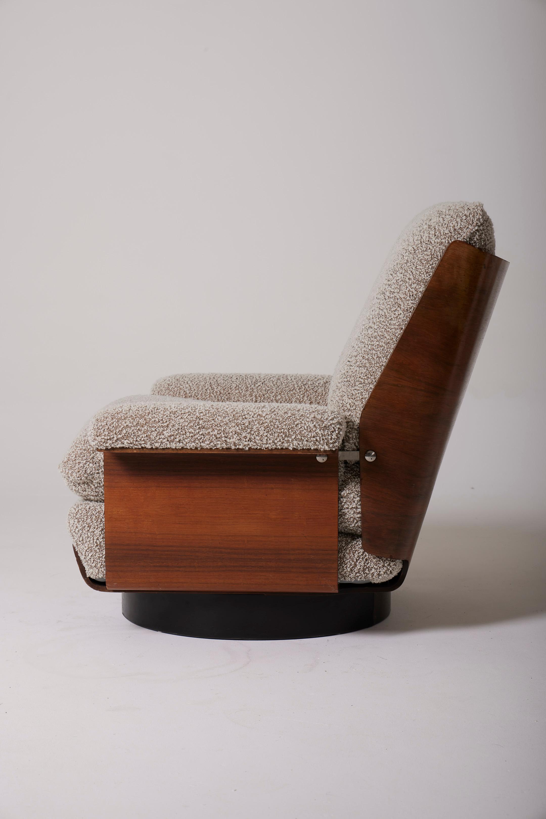 Late 20th Century Wooden chairs Viborg by Bernard Brunier For Sale