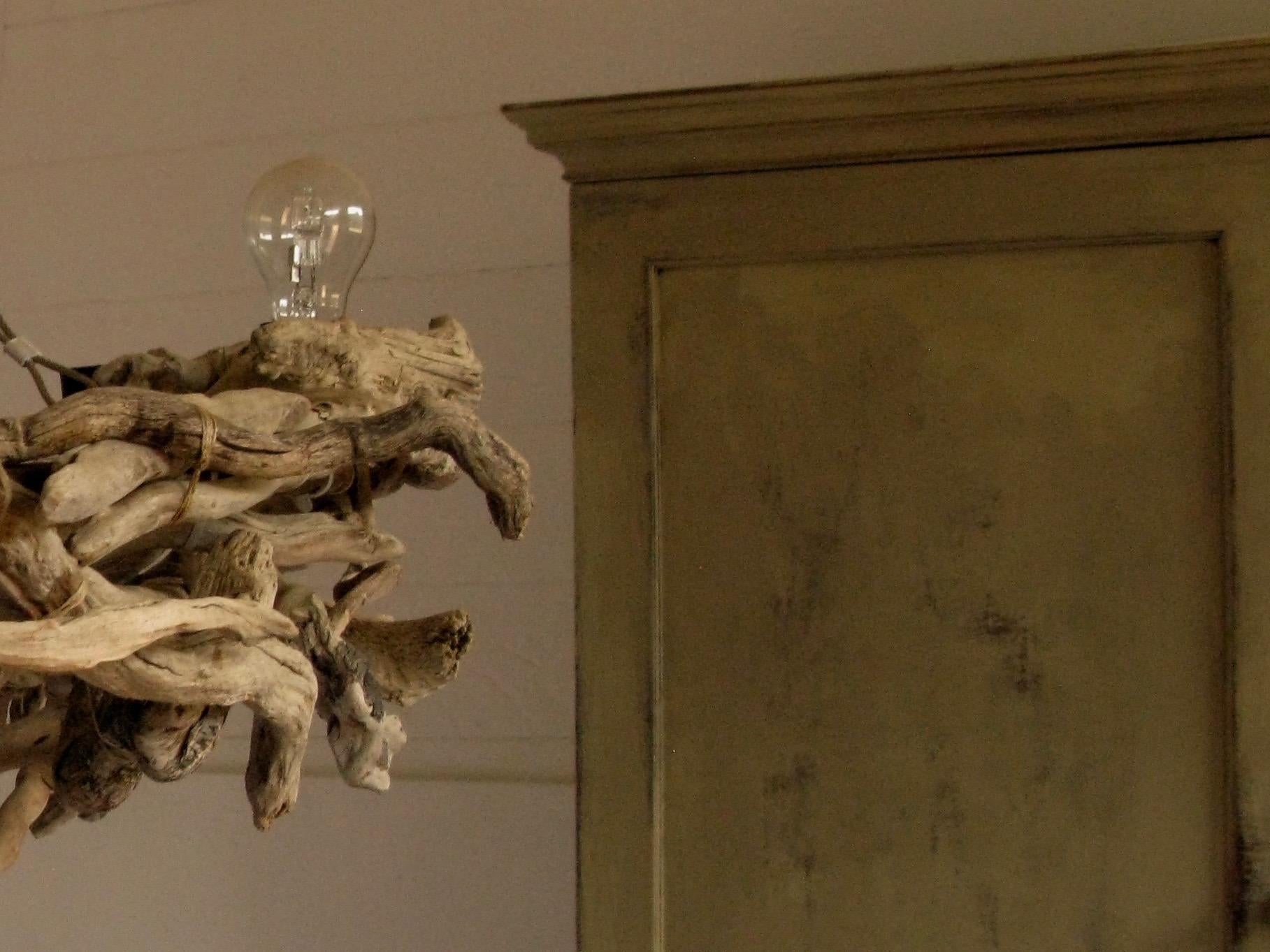 modern driftwood chandelier