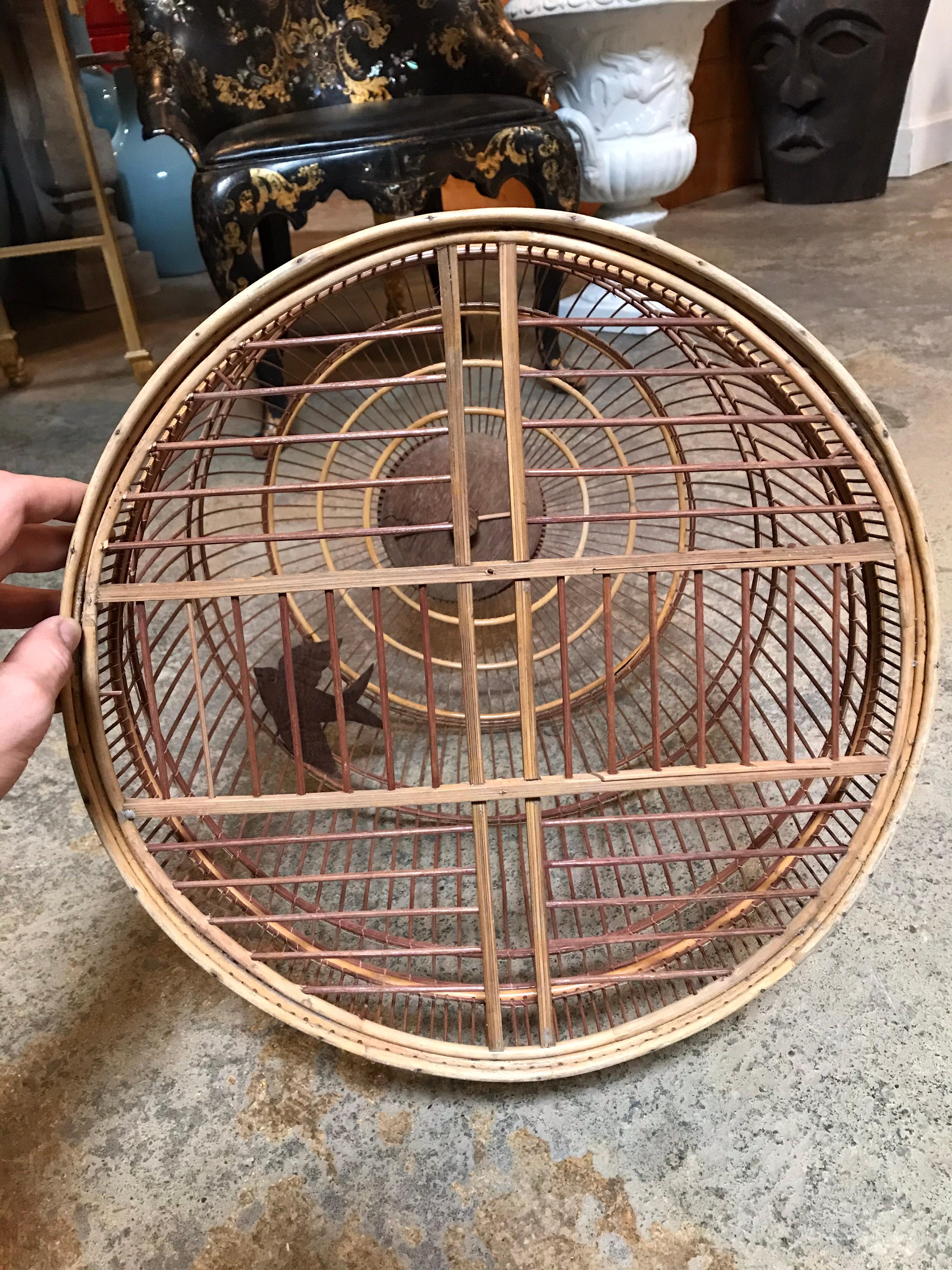 20th Century Wooden Chinese Bird Cage