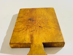 Wooden Chopping or Cutting Board Old Patina, Brown Color, French, 20th Century
