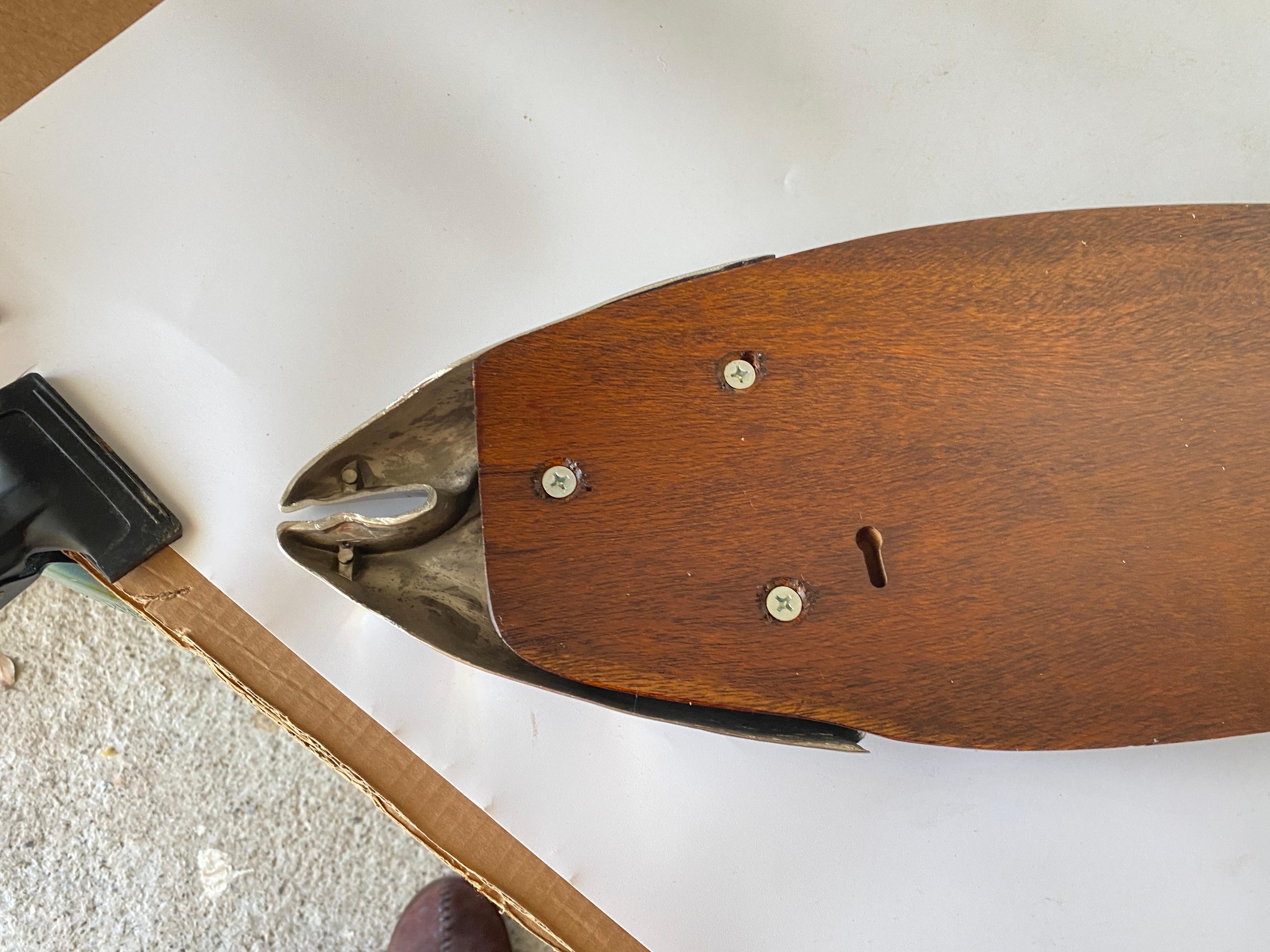 French Provincial Wooden Chopping or Cutting Board Old Patina, Brown Color, French, 20th Century For Sale