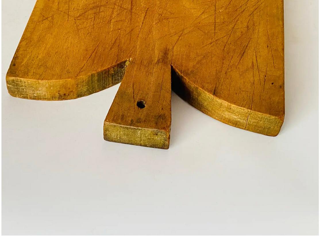 3er Set Hackmesser aus Holz Alte Patina, braune Farbe Französisch 20. im Zustand „Relativ gut“ im Angebot in Auribeau sur Siagne, FR
