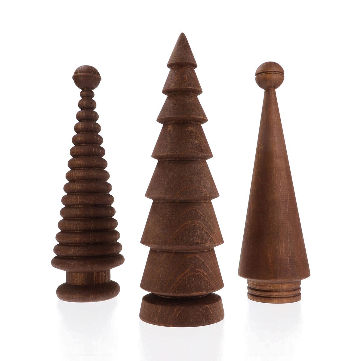 Weihnachtsbaum-Set aus Holz - Zeder, groß (Moderne) im Angebot