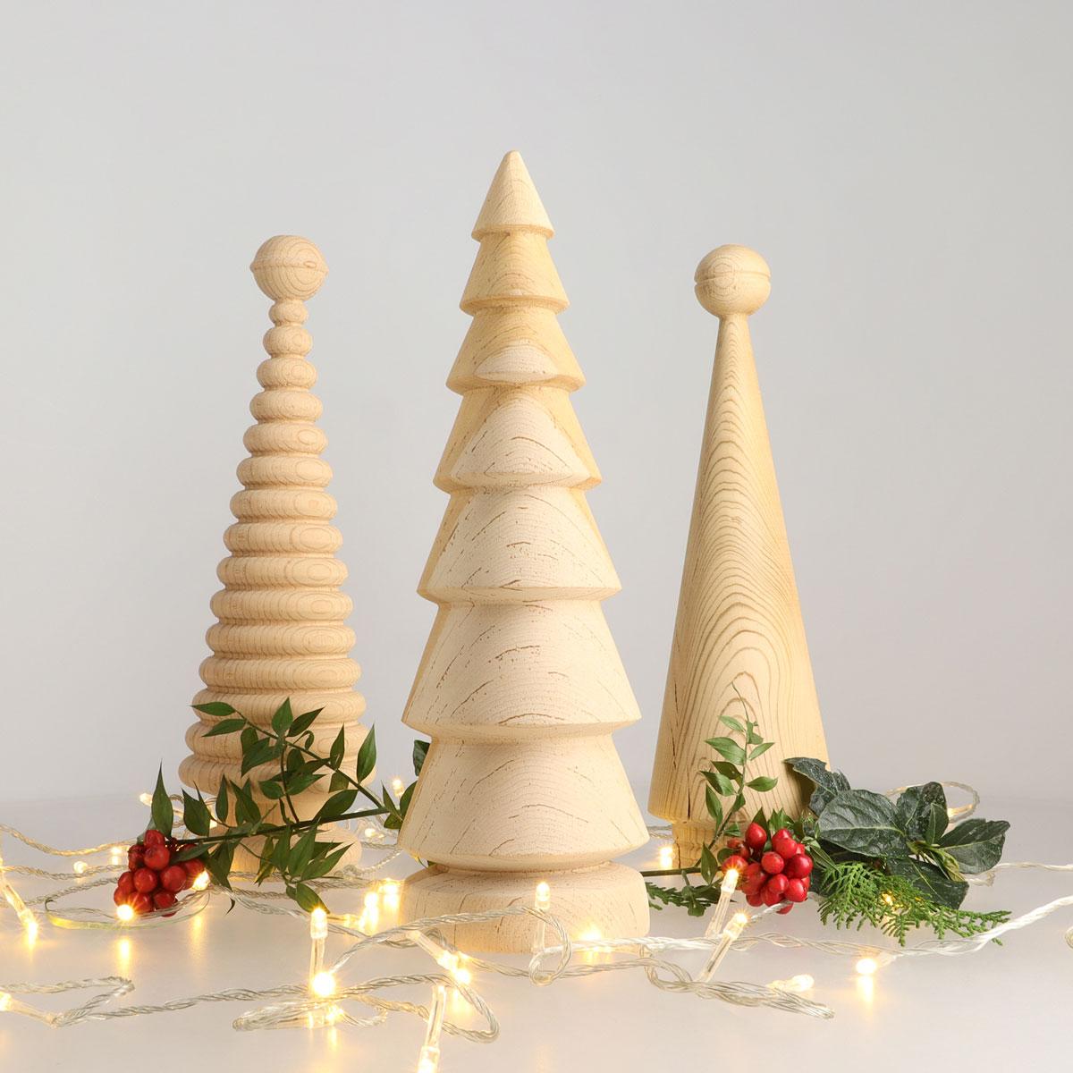 Turco Set di alberi di Natale in legno - Cedro, dimensioni grandi in vendita