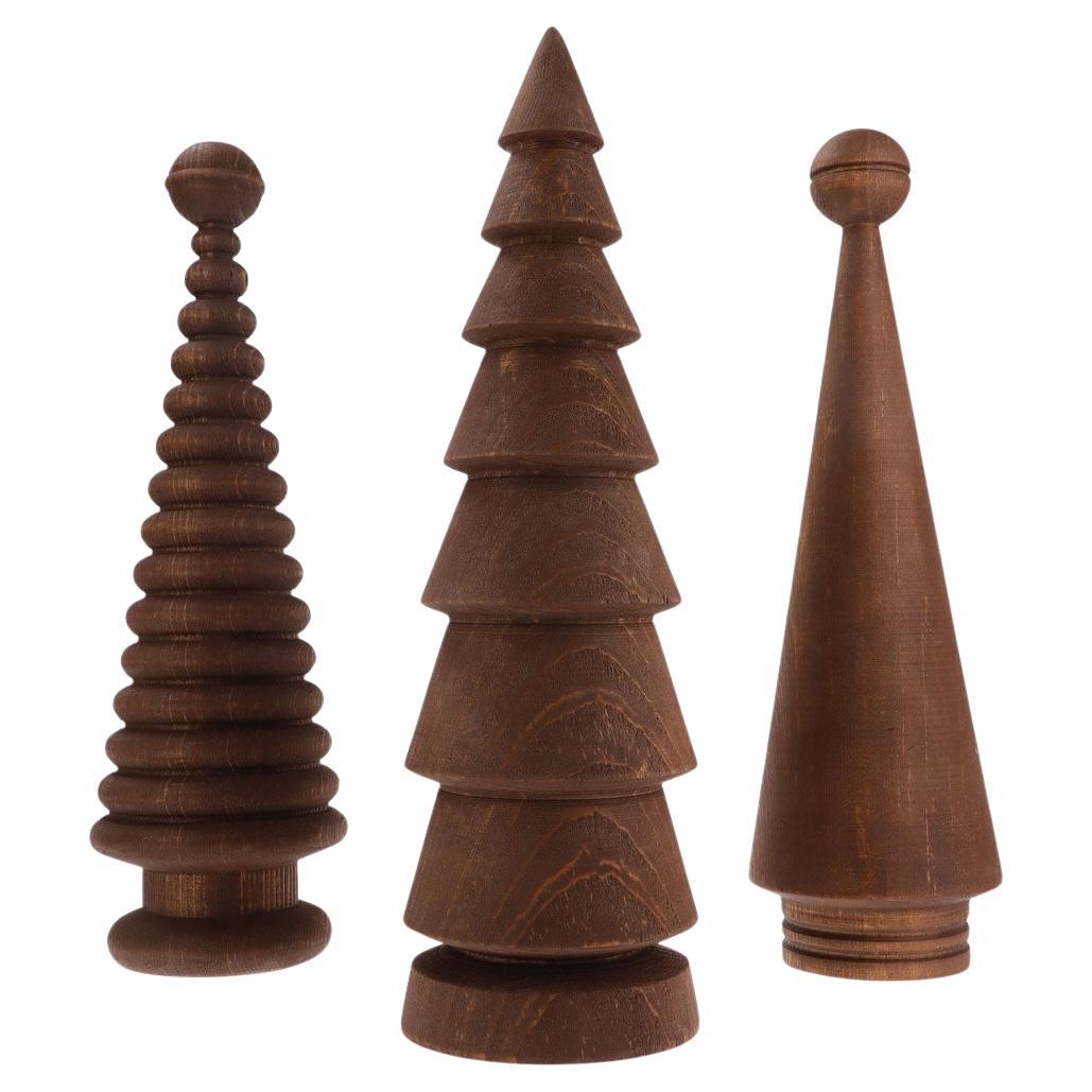 Weihnachtsbaum-Set aus Holz - Zeder, groß im Angebot