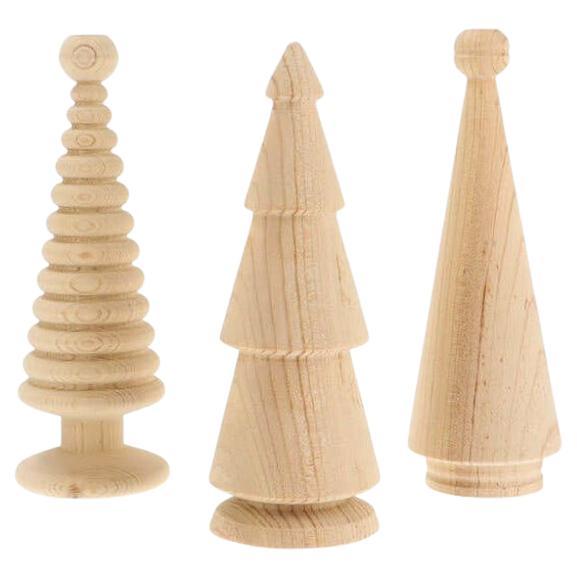 Holz-Weihnachtsbaum-Set - Zeder, mittelgroß