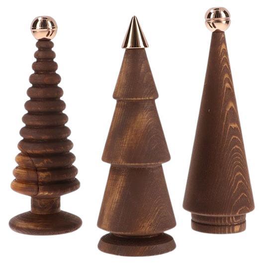 Wooden Christmas Tree Set – Cedar with Bronze Tip, Medium Size