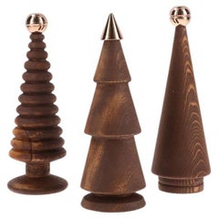 Wooden Christmas Tree Set – Cedar with Bronze Tip, Medium Size