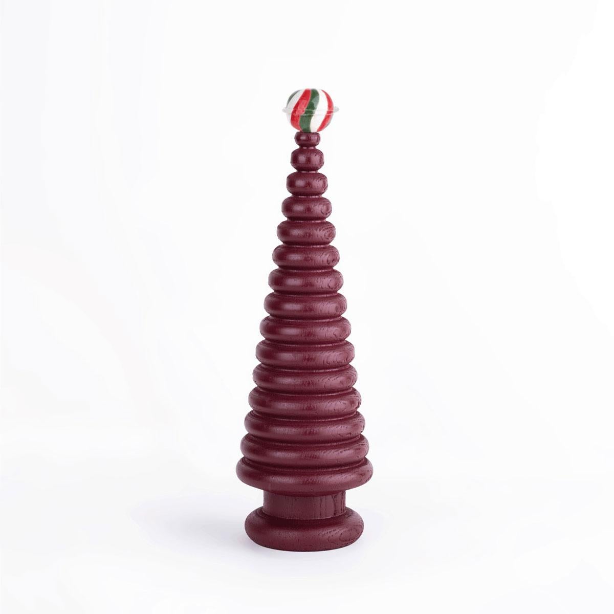 Weihnachtsbaum-Set aus Holz - Zeder mit Keramikspitze, groß (Türkisch) im Angebot