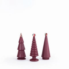 Wooden Christmas Tree Set – Cedar with Ceramic Tip, Medium Size