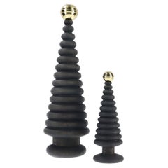 Wooden Christmas Tree Set, Duo CEDAR – Cedar with Brass Tip