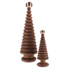 Wooden Christmas Tree Set, Duo CEDAR – Cedar with Bronze Tip