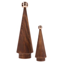 Wooden Christmas Tree Set, Duo JUNIPER – Cedar with Bronze Tip