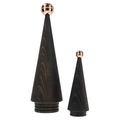 Wooden Christmas Tree Set, Duo JUNIPER – Cedar with Bronze Tip
