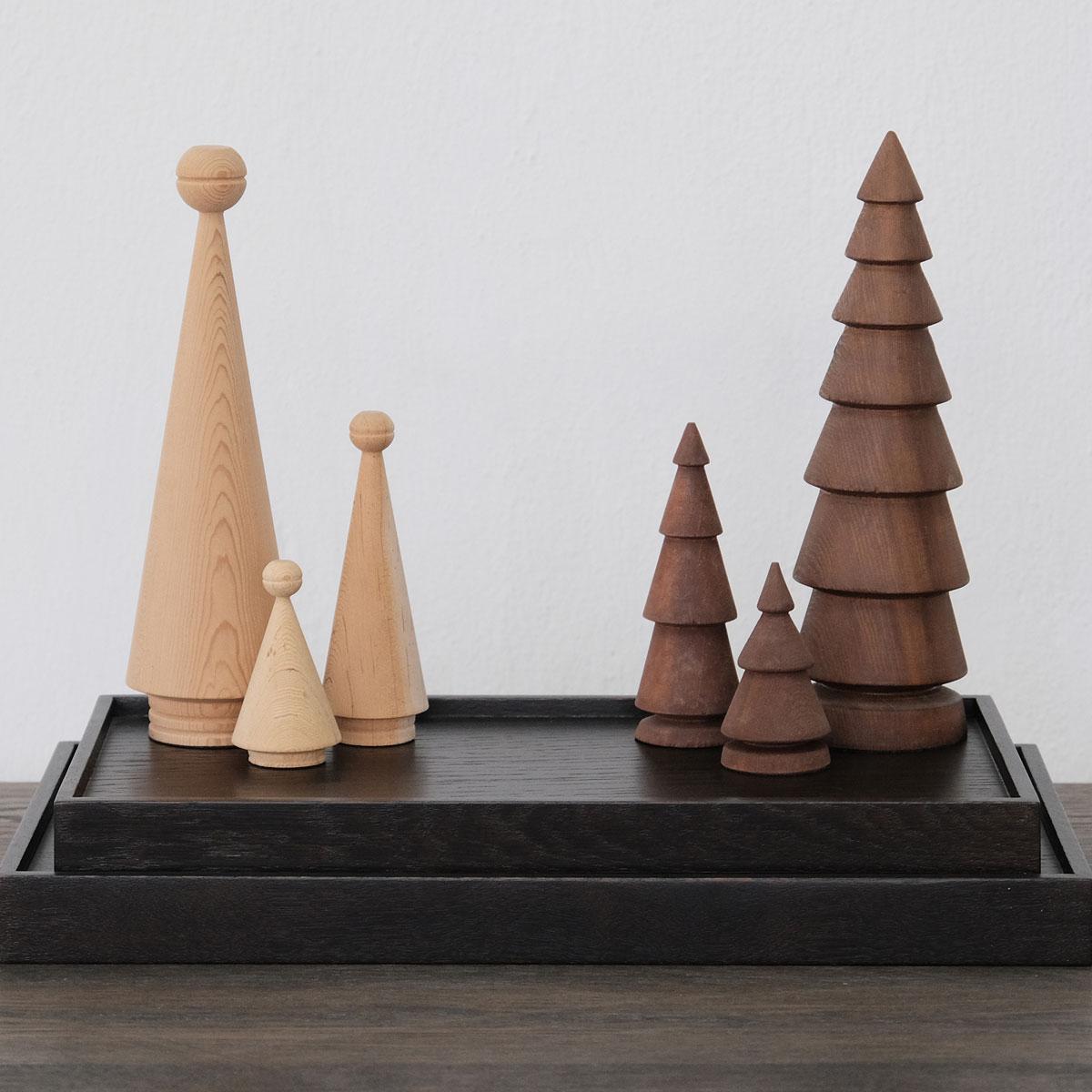 Holz-Weihnachtsbaum-Set FIR - Zedernholz (Handgefertigt) im Angebot