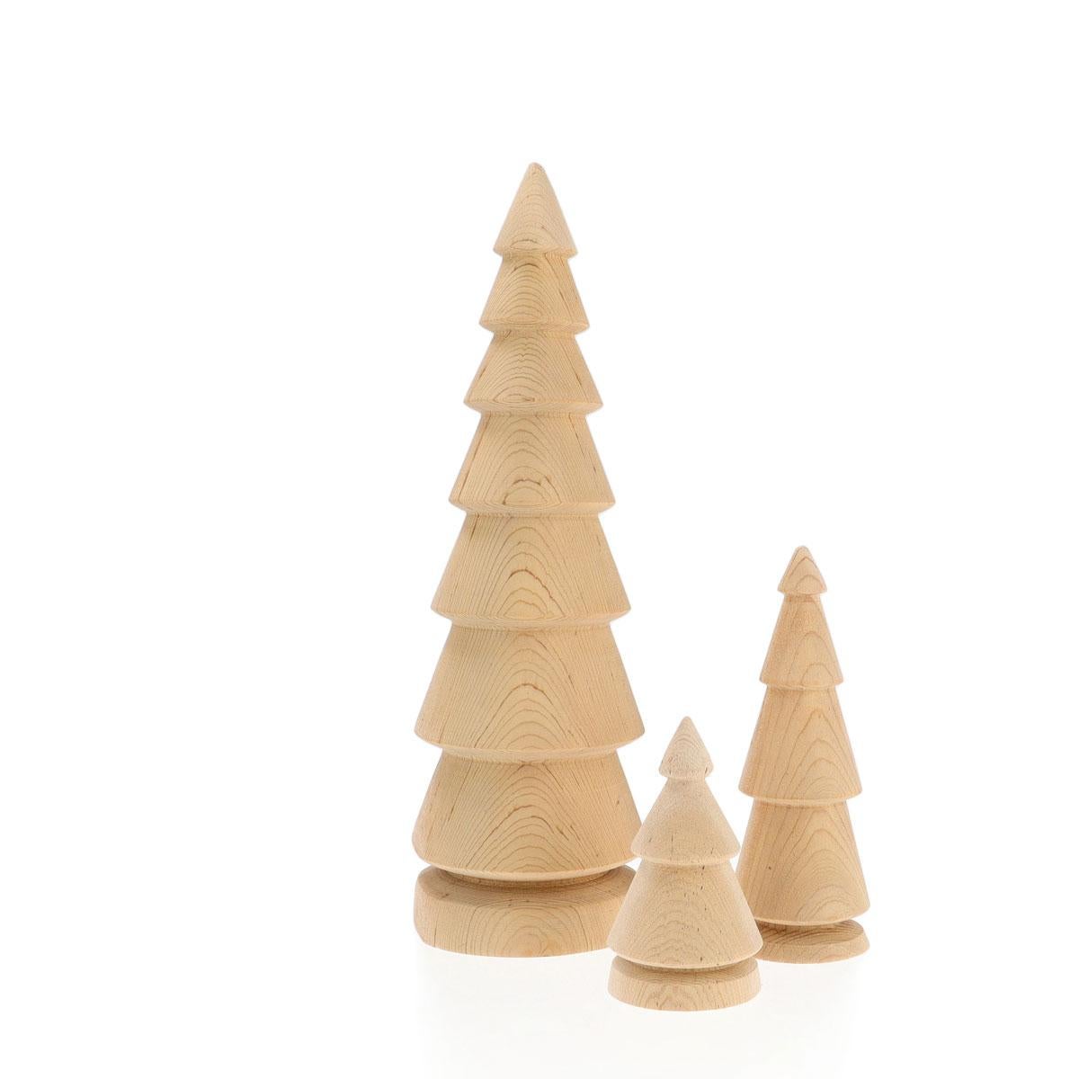 Holz-Weihnachtsbaum-Set FIR - Zedernholz (Handgefertigt) im Angebot