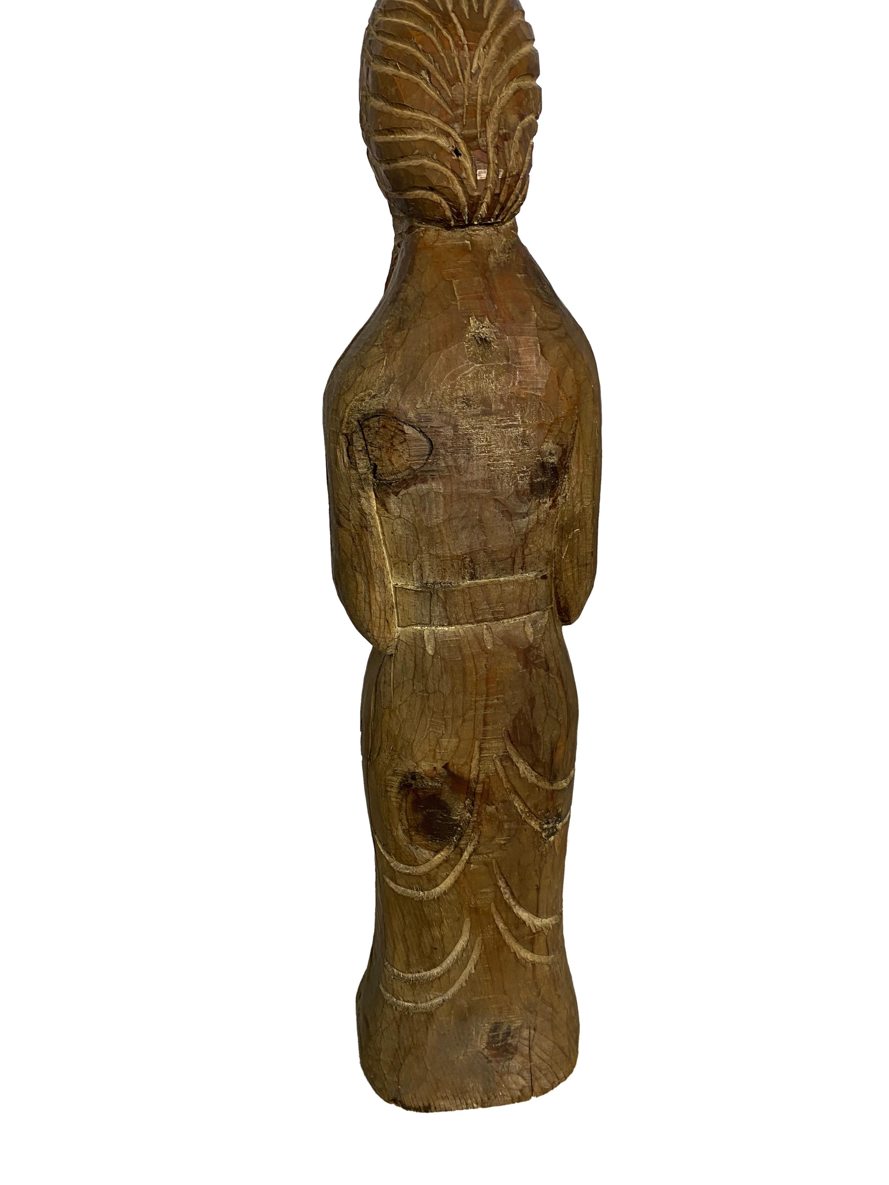 Wooden Church Figure of Saint Peter, 18th-19th Century For Sale 2
