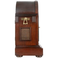 Wooden clock in Art Nouveau style, Junghans, Germany, 1910