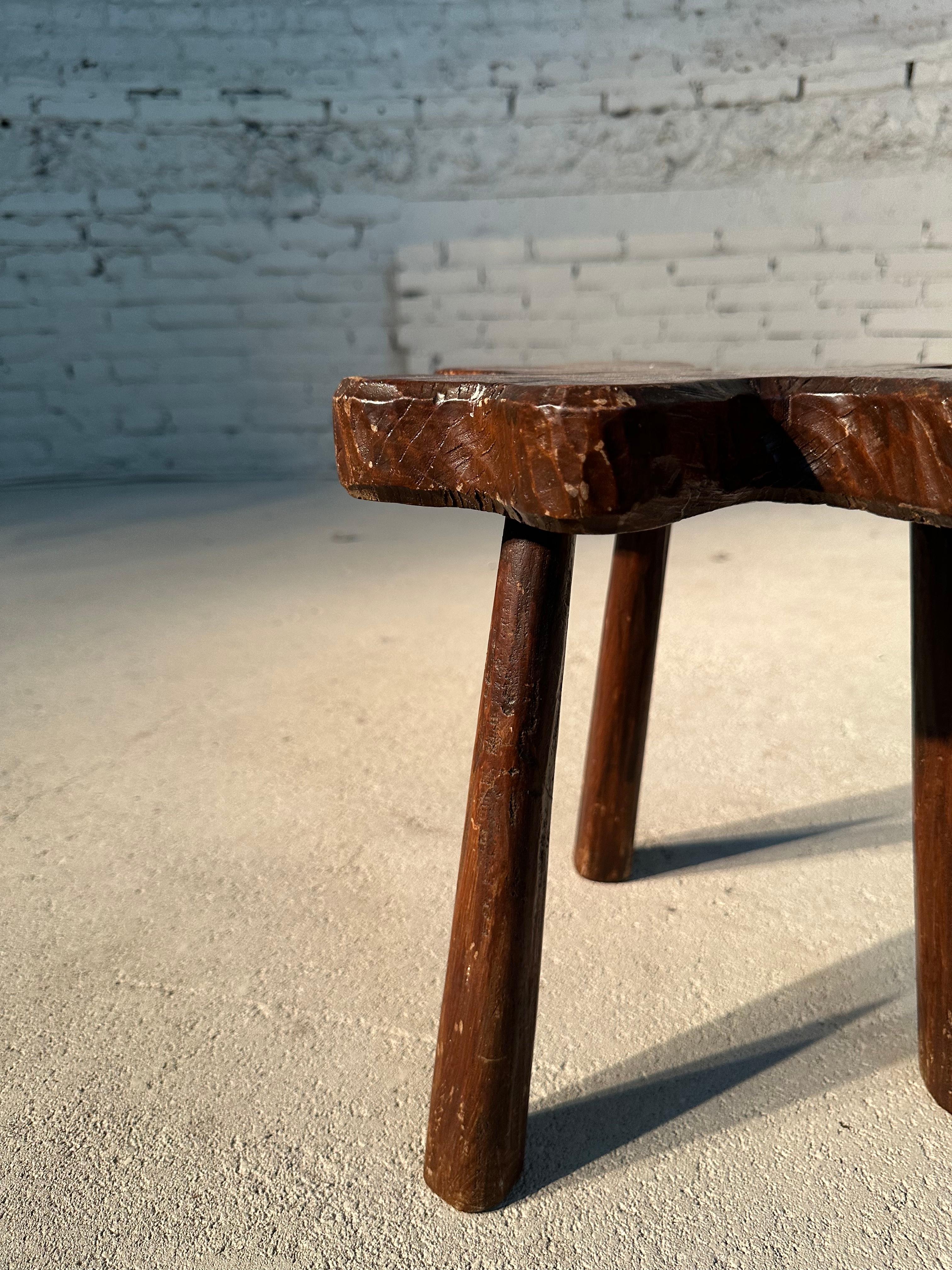 Wooden Clover Mini Stool  In Good Condition In BREDA, NL