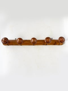 Wooden coat rack, France, 1940
