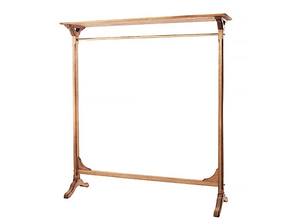 Wooden coat rack inspired by an antique display fixture from a French boutique.
The combination of brass pipes and wood is beautiful.

Made to order (delivery approx. 6 weeks)

Available in a variety of finishes, materials and sizes.