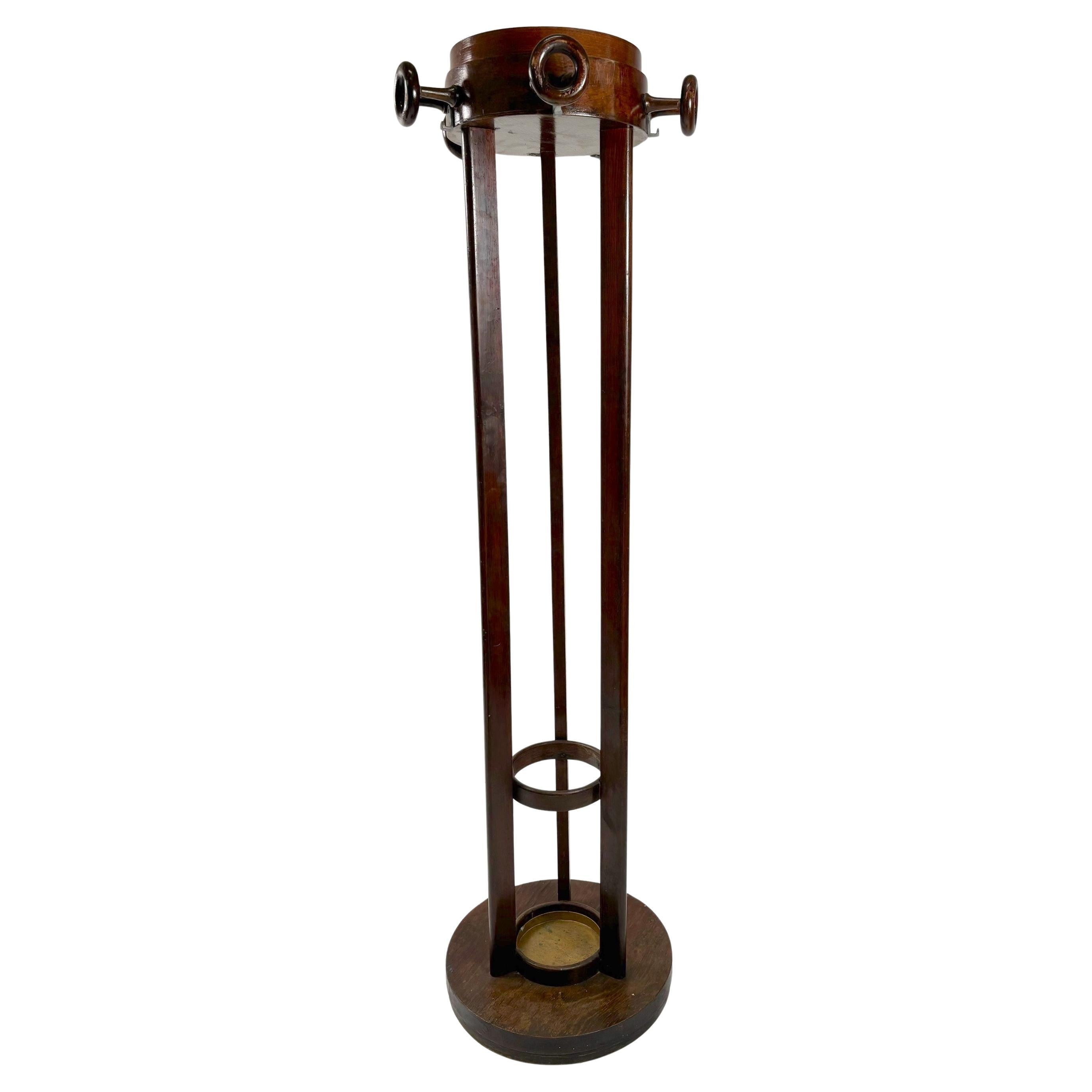 Wooden Coat Rack Viennese Secession, Hoffmann Style, Vienna For Sale