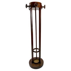 Antique Wooden Coat Rack Viennese Secession, Hoffmann Style, Vienna