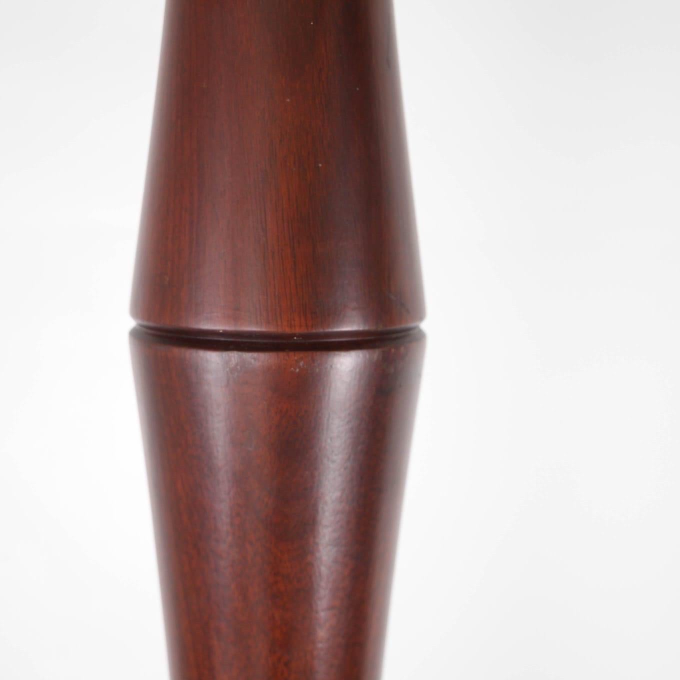 Late 20th Century Wooden « coconut tree » floor lamp For Sale