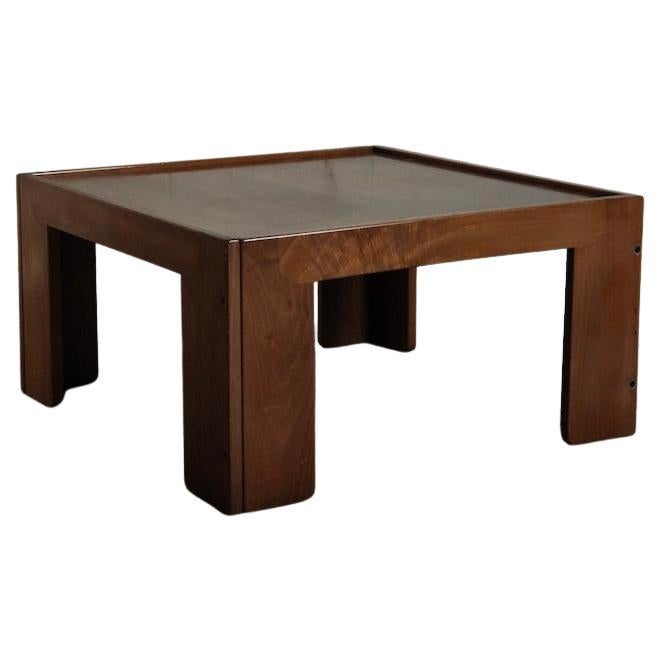 Wooden coffee table by Afra e Tobia Scarpa for Cassina 1970s