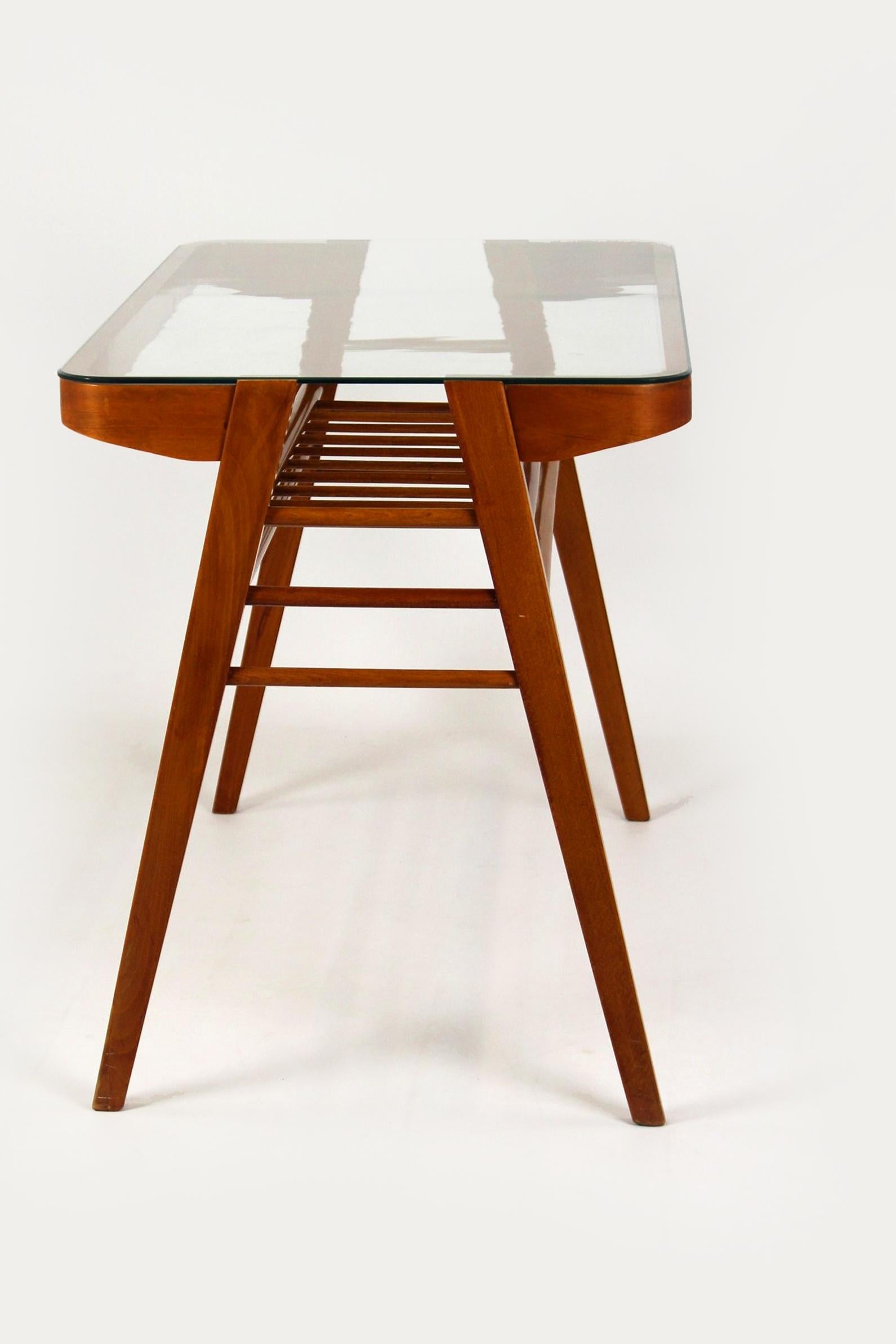 Wooden Coffee Table by František Jirák, 1960s For Sale 4