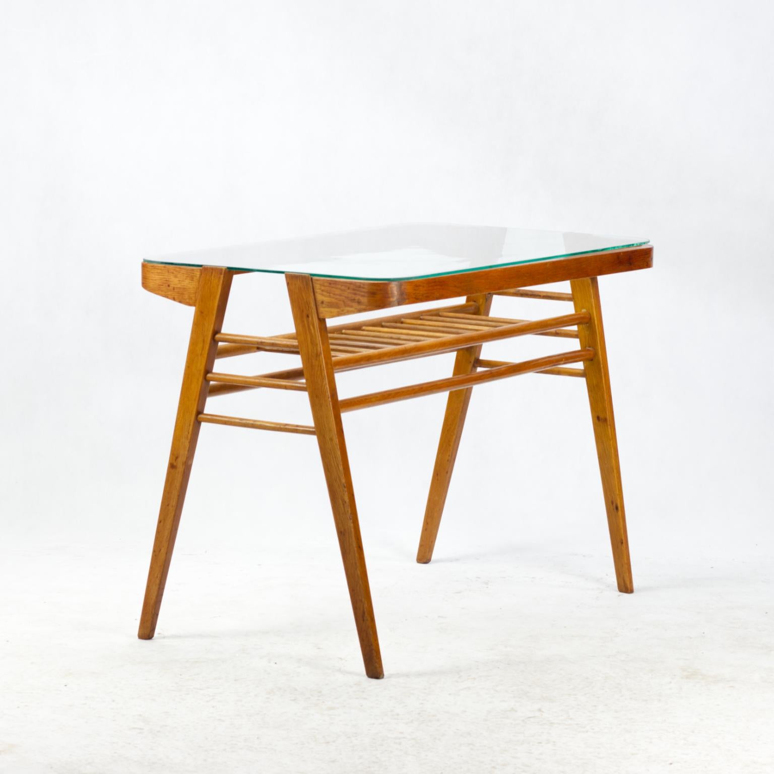 Czech Wooden Coffee Table by František Jirák for Tatra Nabytok Pravenec, 1960s For Sale