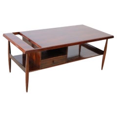 Wooden Coffee Table Carlo Hauner and Martin Eisler for Forma, Italy 1960s