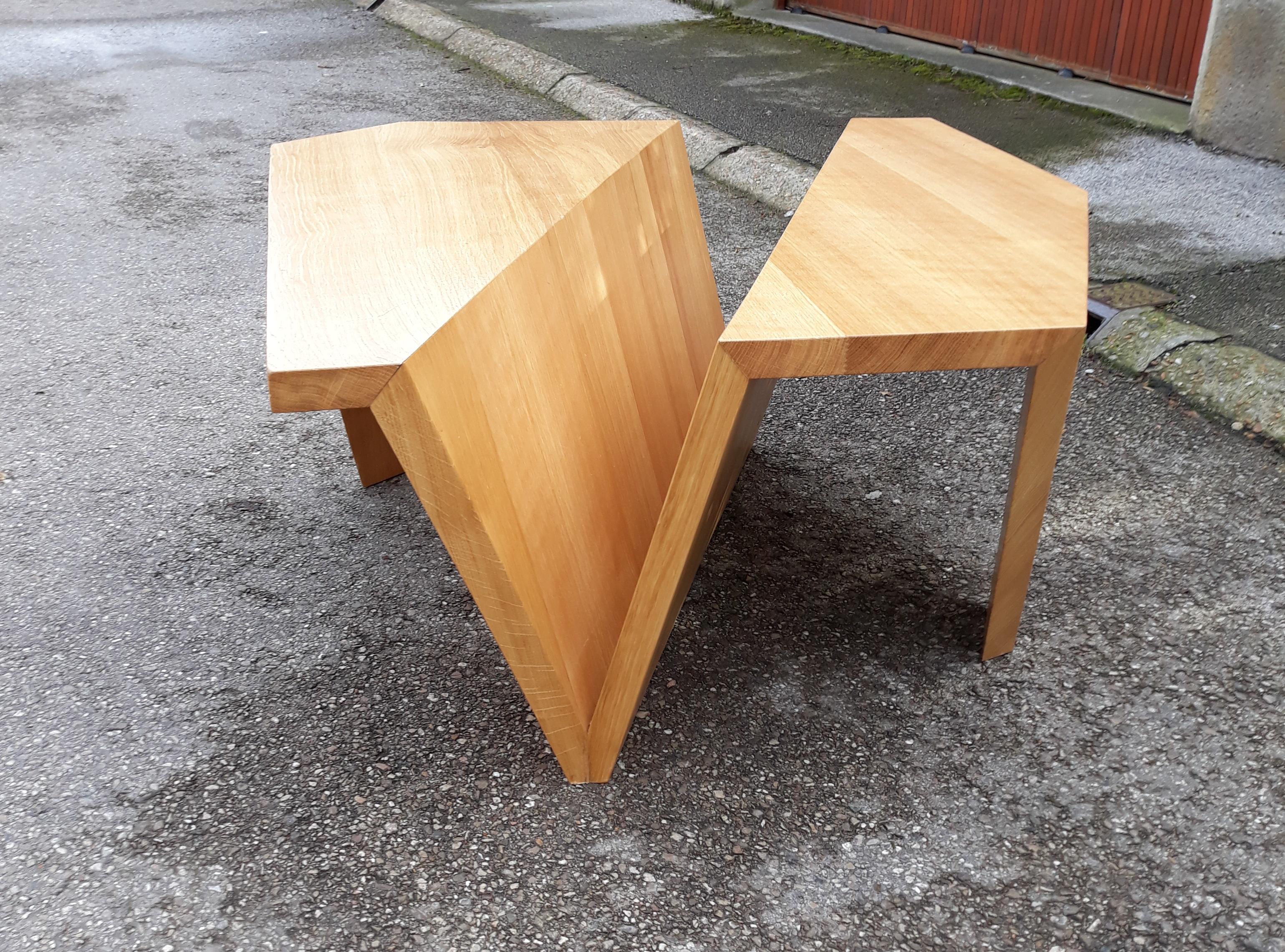 French Wooden Coffee Table, circa 1970-1980 For Sale