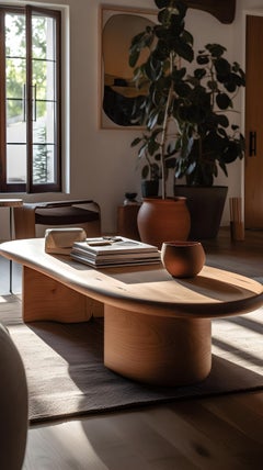 Wooden Coffee Table, Fishes Series 19 by Joel Escalona