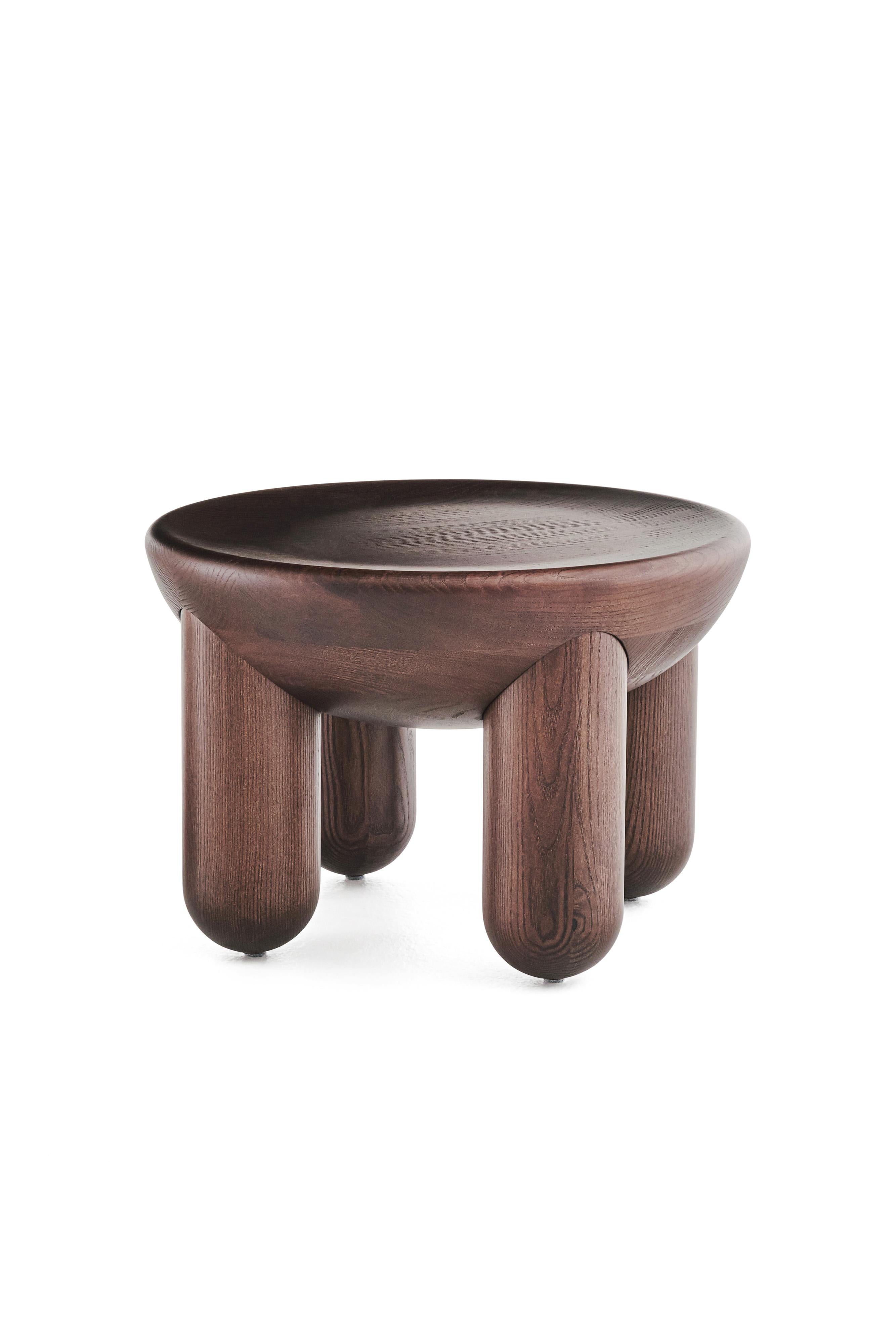 Table basse en bois Freyja 1 en frêne teinté noir par NOOM en vente 5