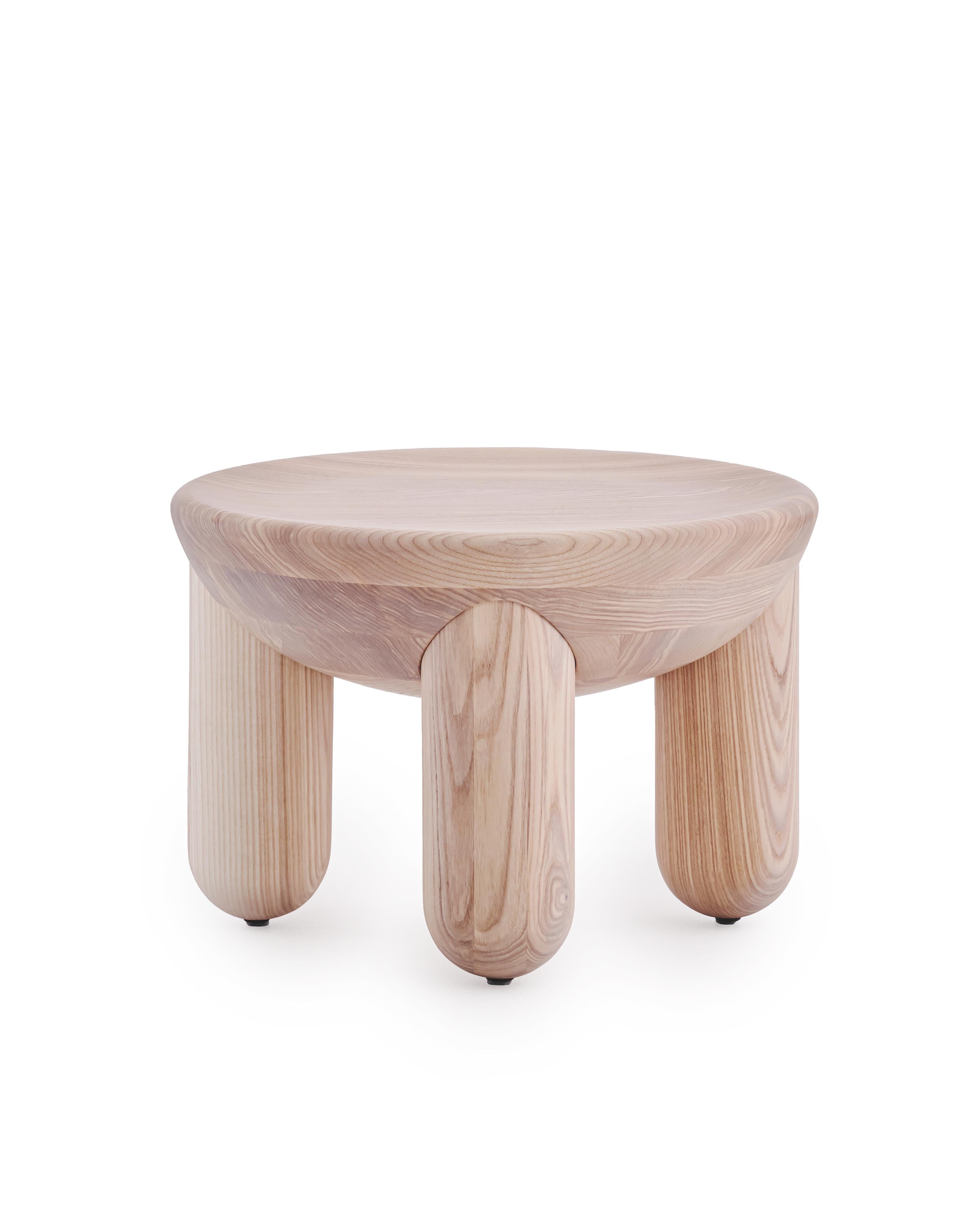 Modern Wooden Coffee Table Freyja 1 in Natural Ash Finish by Noom